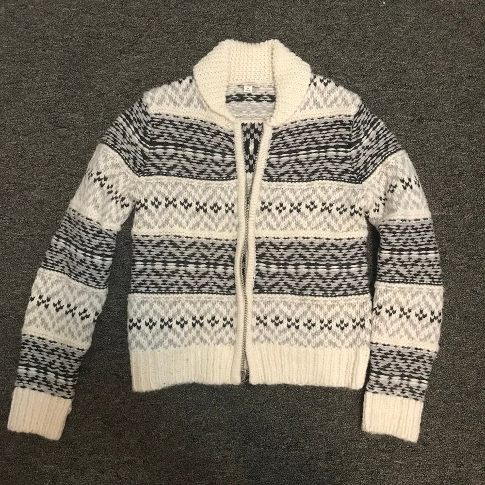 Gap Wool Zip Up Sweater